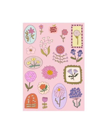 Flower Doodles Sticker Sheet