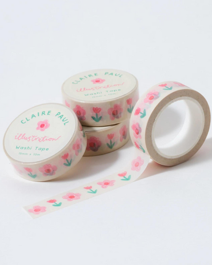 Pink Florals Washi Tape
