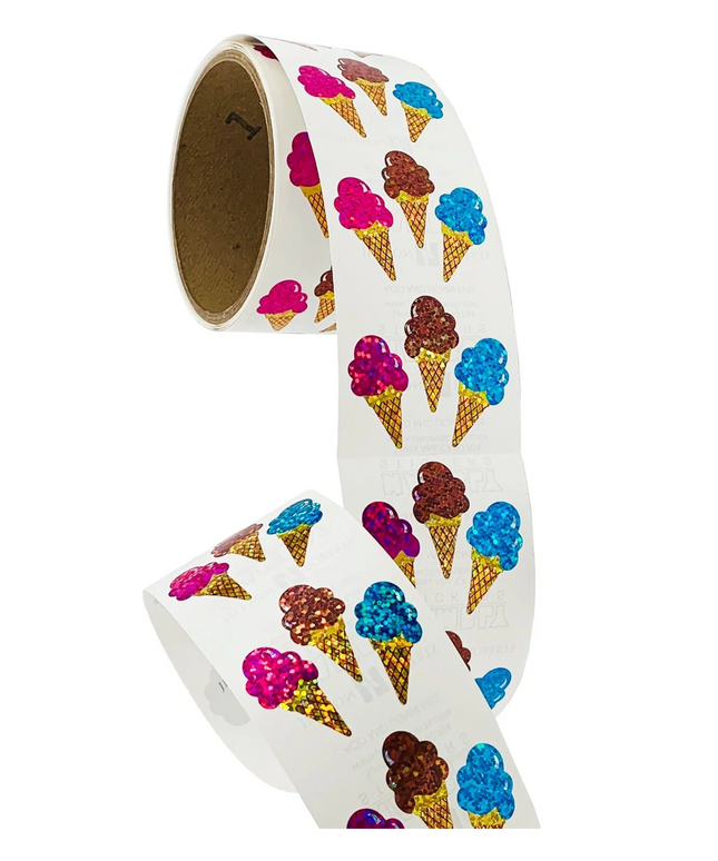 Ice Cream Stickers (off the roll)