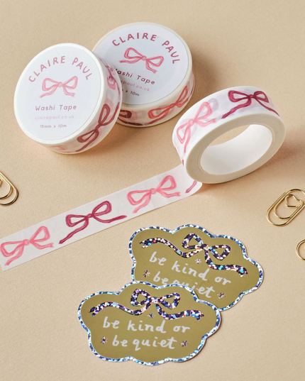 Pink Bows Washi Tape