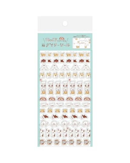 Blue Mini Dog Planner Sticker Sheet
