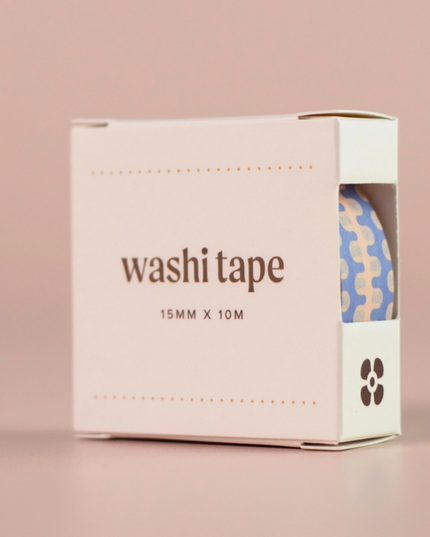 Blue Geometric Washi Tape