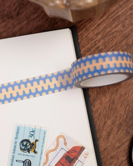 Blue Geometric Washi Tape