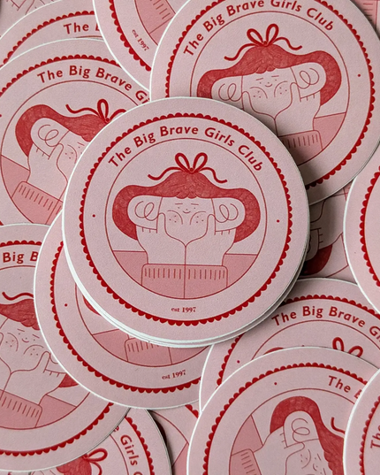 Big Brave Girls Club Sticker