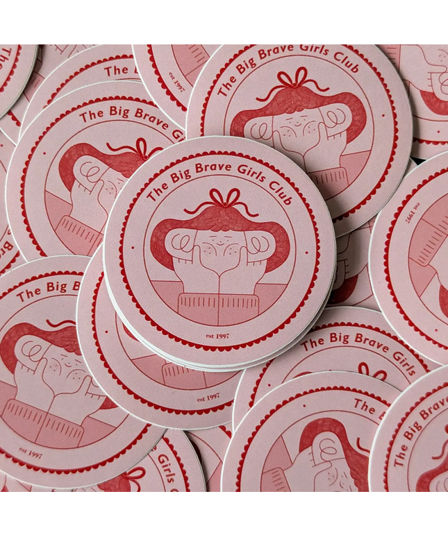 Big Brave Girls Club Sticker