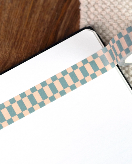 Blue Checkerboard Washi Tape