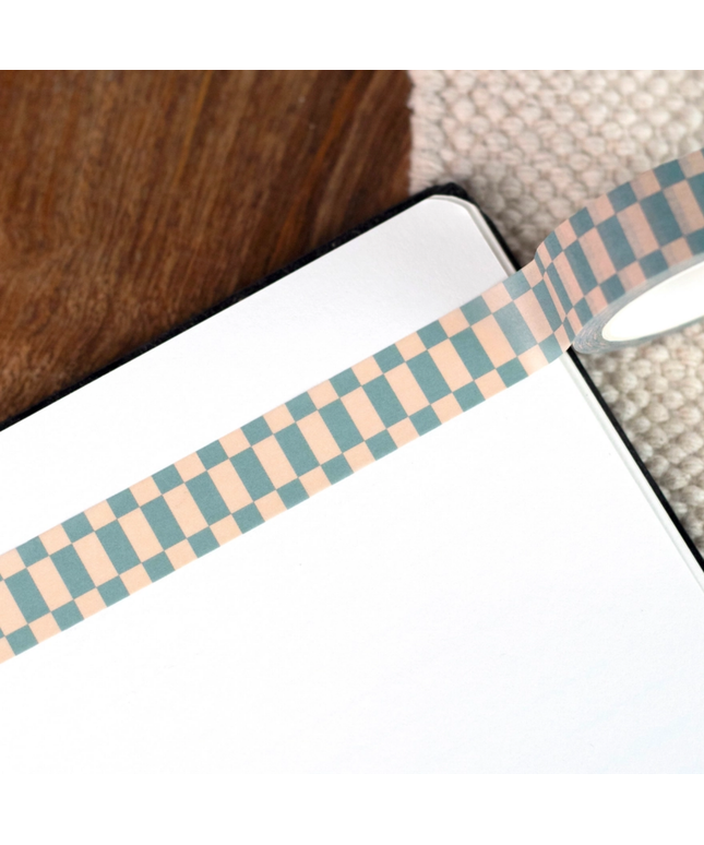Blue Checkerboard Washi Tape