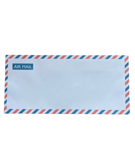 Vintage Blue Airmail Envelope