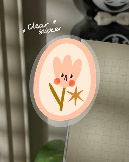 Little Tulip Clear Sticker