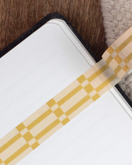 Chartreuse Checkerboard Washi Tape