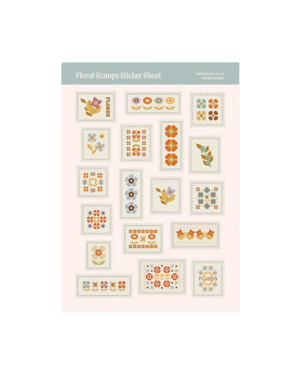 Floral Stamps Sticker Sheet