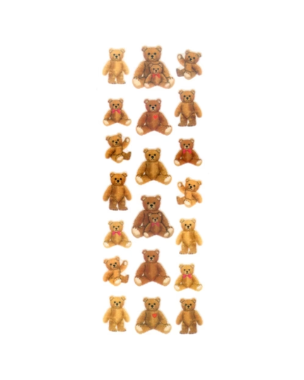 Glitter teddy Bear Sticker Sheet
