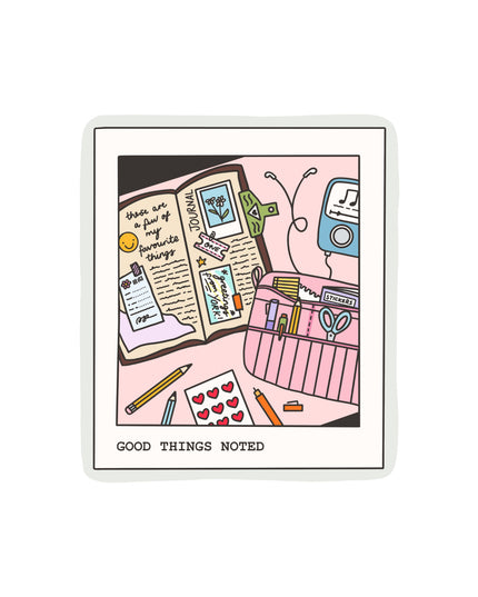 Journaling Polaroid Clear Sticker