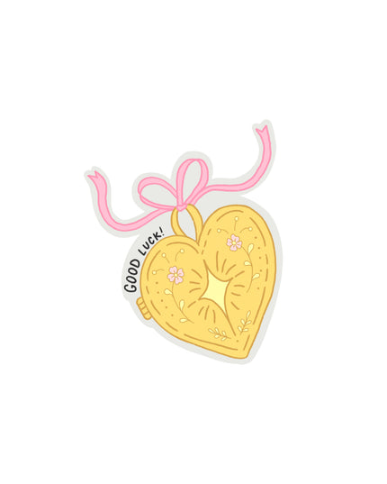 Good Luck Locket Clear Sticker