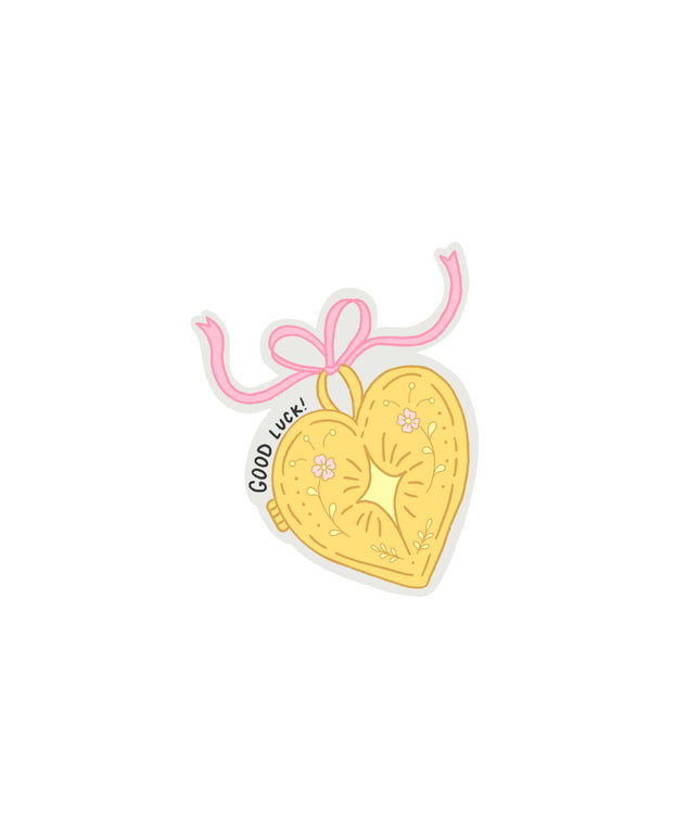 Good Luck Locket Clear Sticker
