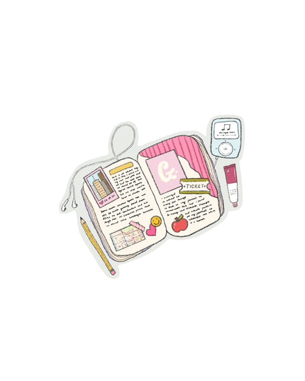 Journaling the Day Away Clear Mini Sticker