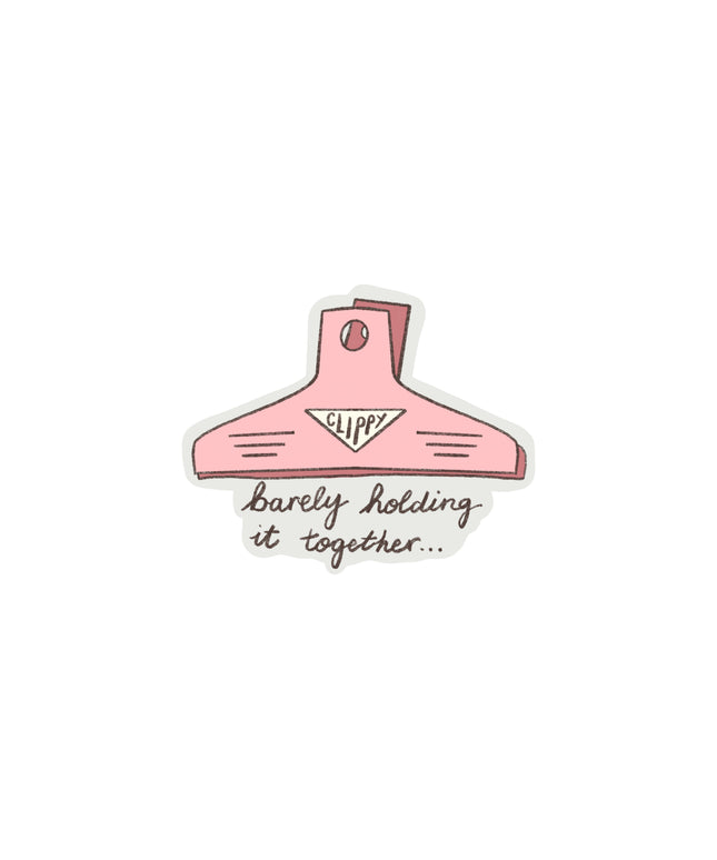 Journal Clip Clear Sticker
