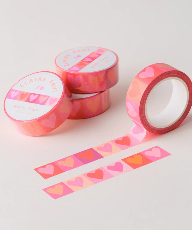Pink Hearts Washi Tape