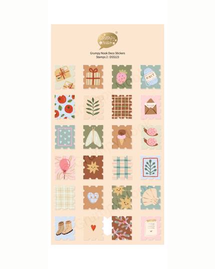 Cosy Stamps Deco Sticker Sheet