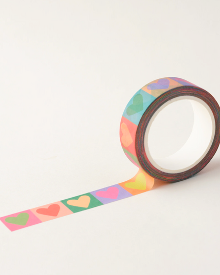 Colourful Hearts Washi Tape