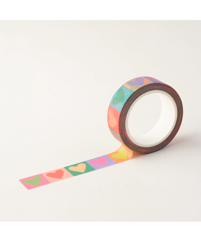 Colourful Hearts Washi Tape