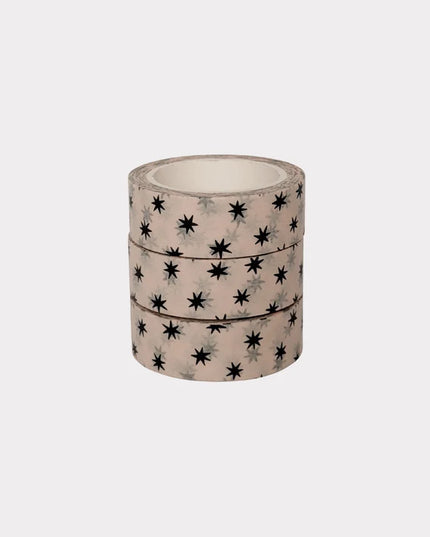 Black Stars Washi Tape