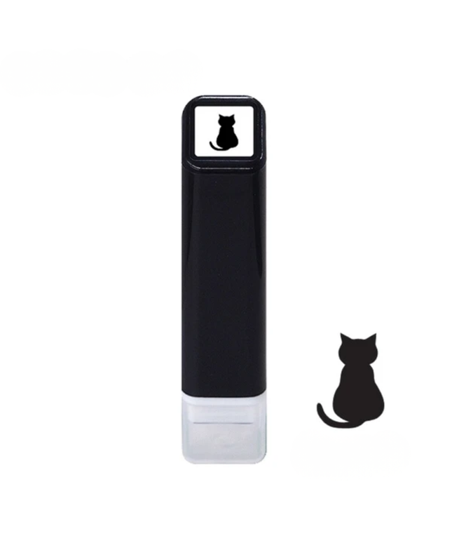 Mini Black Cat Stamp