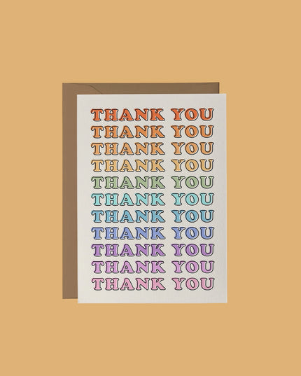 Colourful Thank You Card
