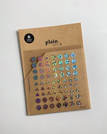 Holo Glitter Shape Stickers