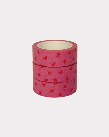 Pink & Red Stars Washi Tape
