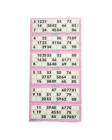 Pink Bingo Sheet