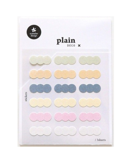 Plain Joined Dot Stickers