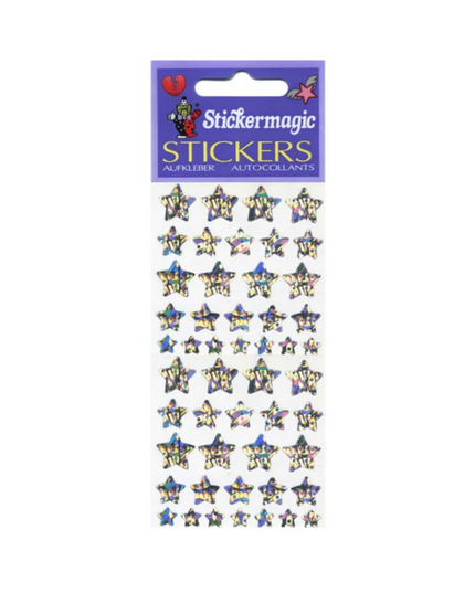 Silver Star Stickers