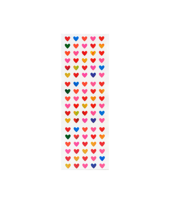 Tiny Colourful Hearts Sticker Sheet